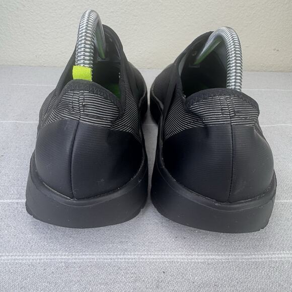 Men’s OOFOS OOmg Slip On Fibre Low Recovery Comfort Shoes Sneakers Black Gray 10 main image 4